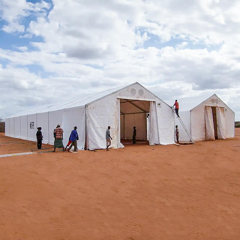 Unități mobile de depozitare pentru cort (MSU) standard IFRC/ICRC/WFP/IOM, ignifugă, rezistentă la UV, 10 x 24 m