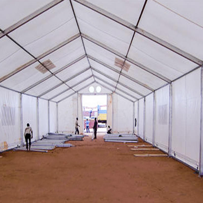 IFRC/ICRC/WFP/IOM Standard 10x32m Cort de depozitare flexibil durabil Unități mobile de depozitare (MSU)