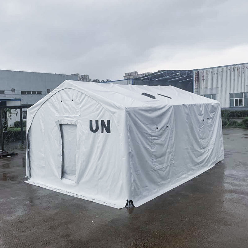 5x7m Tastați un cort de relief cu structură din oțel acoperit cu membrană