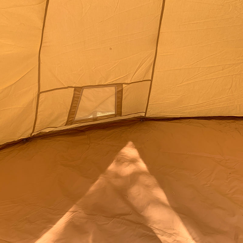 Cort din pânză de camping Tipi Family de 4 metri cu un singur stâlp