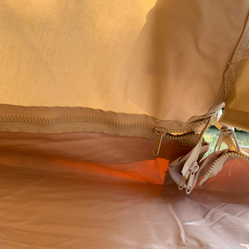 Cort din pânză de camping Tipi Family de 4 metri cu un singur stâlp