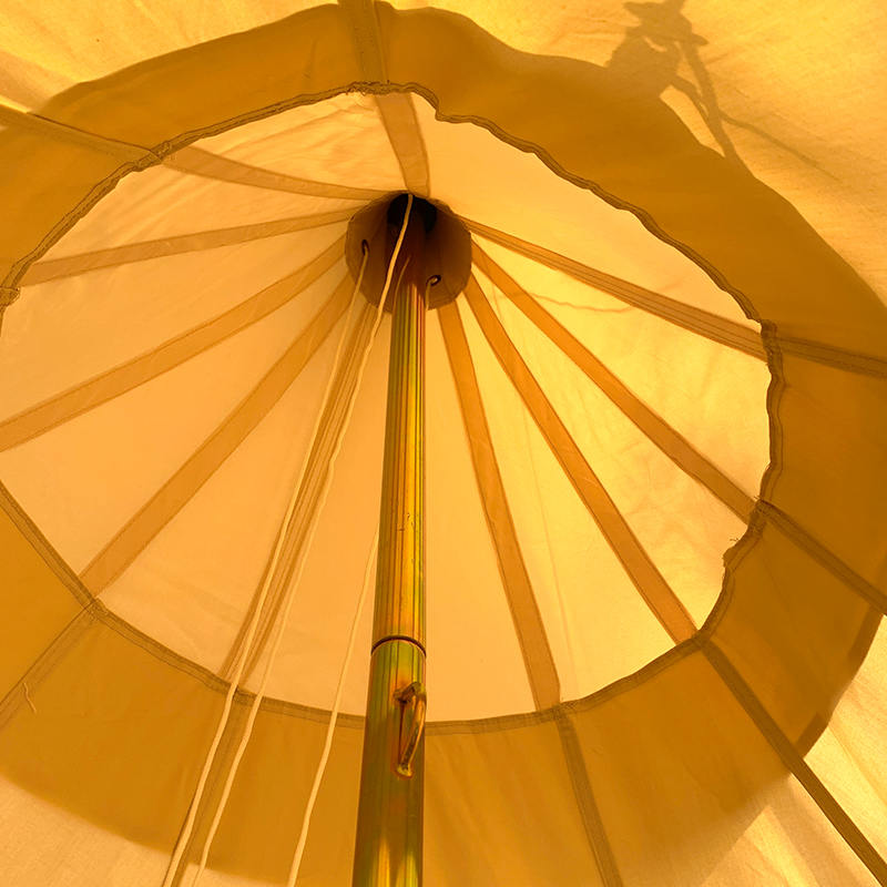 Cort din pânză de camping Tipi Family de 4 metri cu un singur stâlp