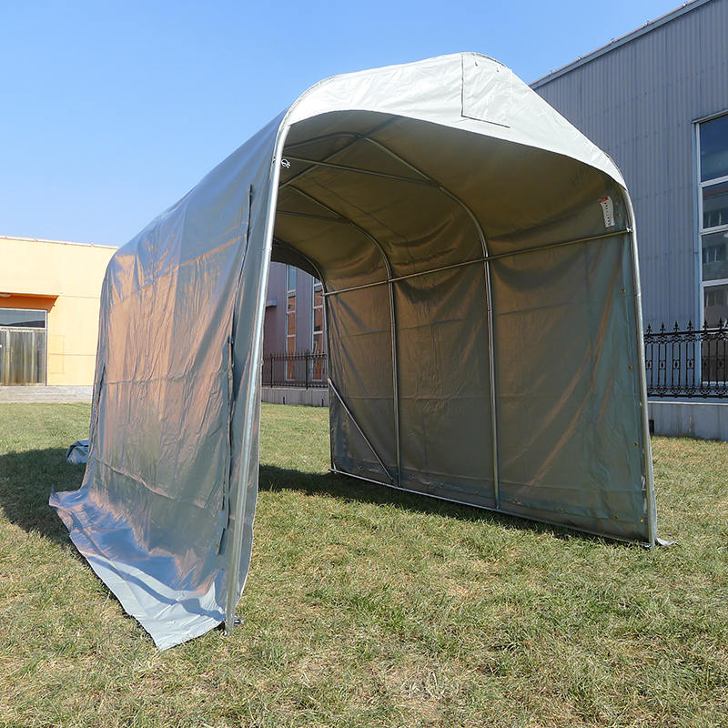 Cort de depozitare portabil pentru garaj temporar din PVC de 2,44 x 3,66 (8