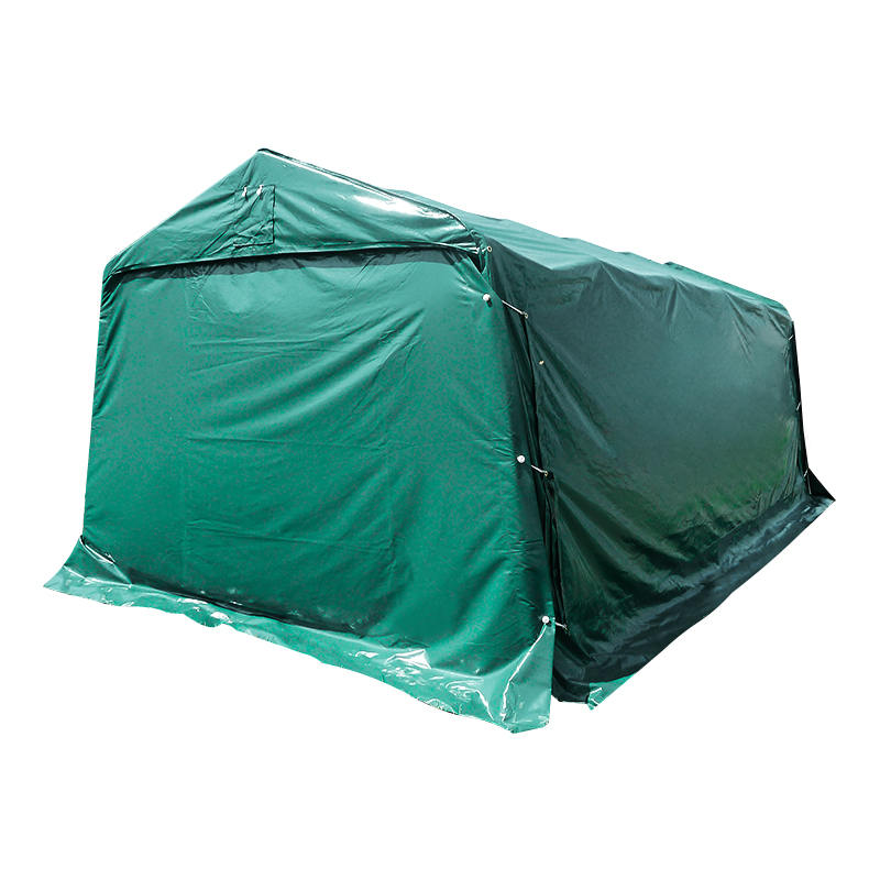 Adăpost temporar pentru garaj din PVC verde, economic, impermeabil, de 3,3x6,1 m (11