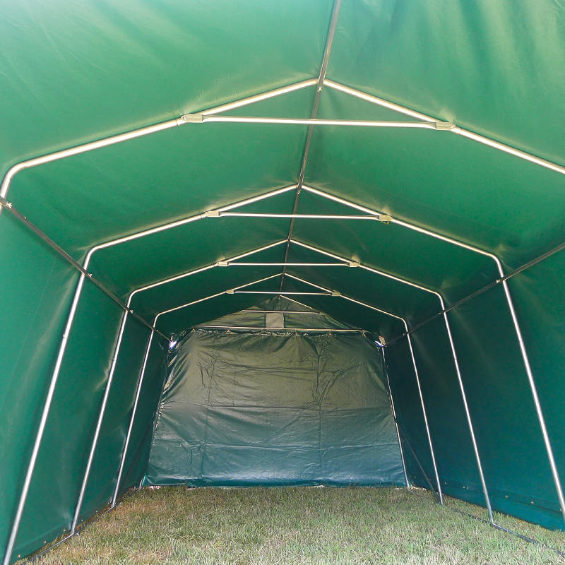 Adăpost temporar pentru garaj din PVC verde, economic, impermeabil, de 3,3x6,1 m (11