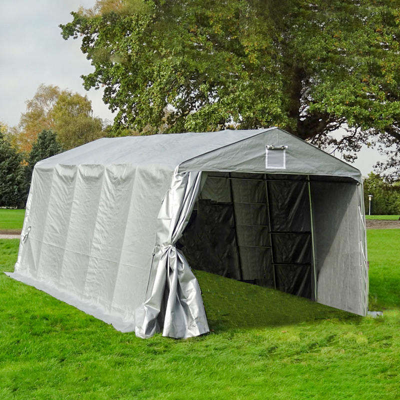 Garaj portabil pentru adăpost auto din pânză de 3,3 x 6,1 m (11