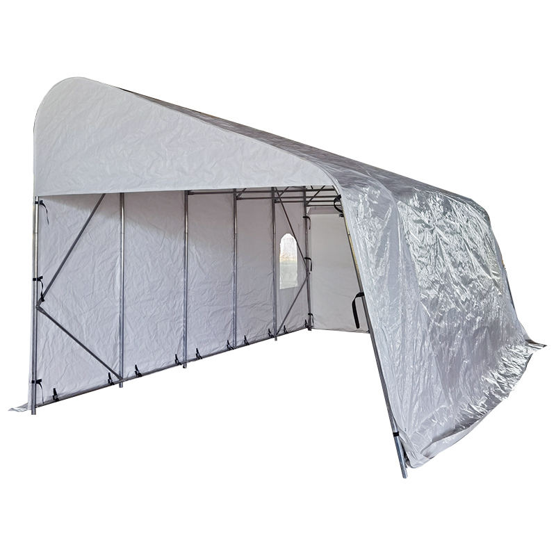 Garaje și adăposturi portabile temporare cu o singură pantă PE de 3,2x6,1m (10,6