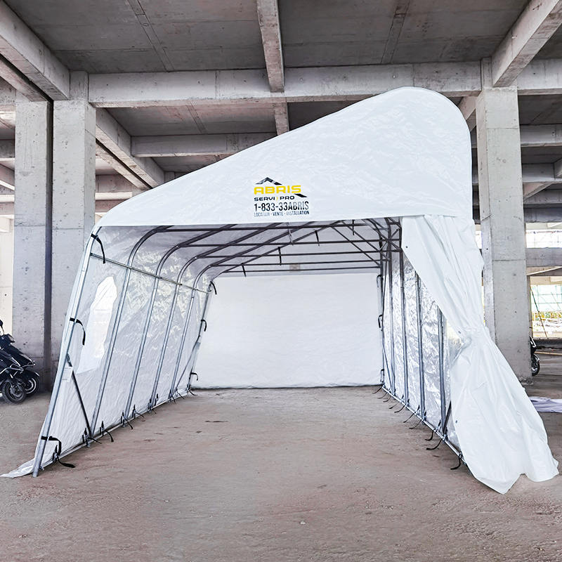 Garaje și adăposturi portabile temporare cu o singură pantă PE de 3,2x6,1m (10,6