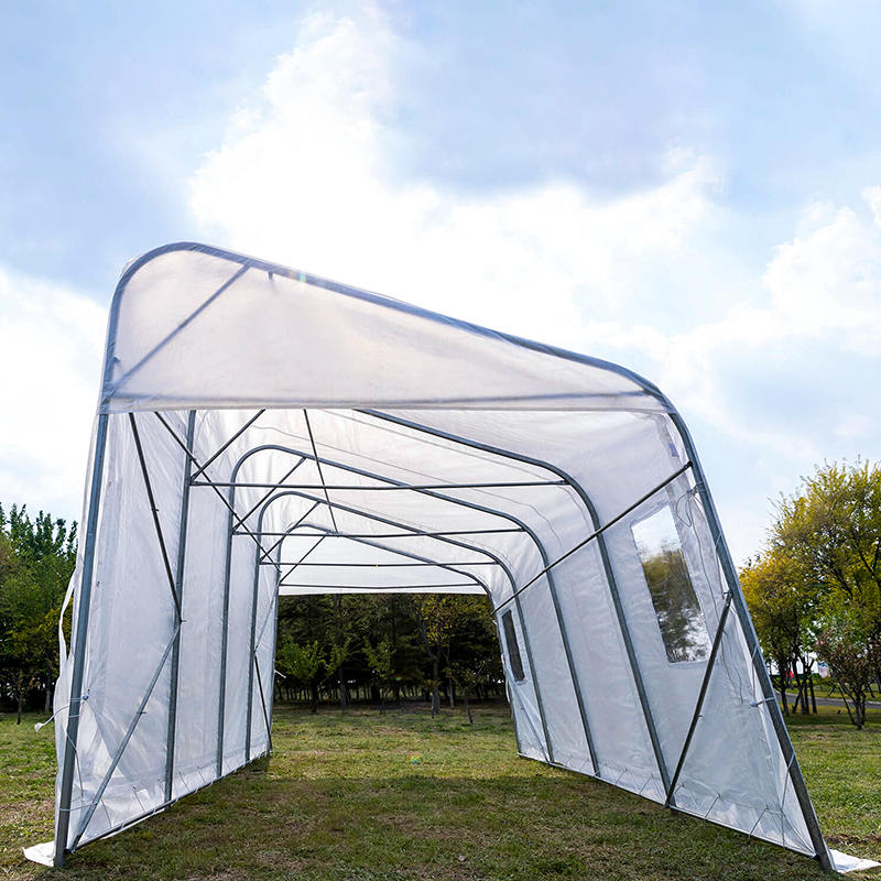 Garaje și adăposturi portabile temporare cu o singură pantă PE de 3,2x6,1m (10,6