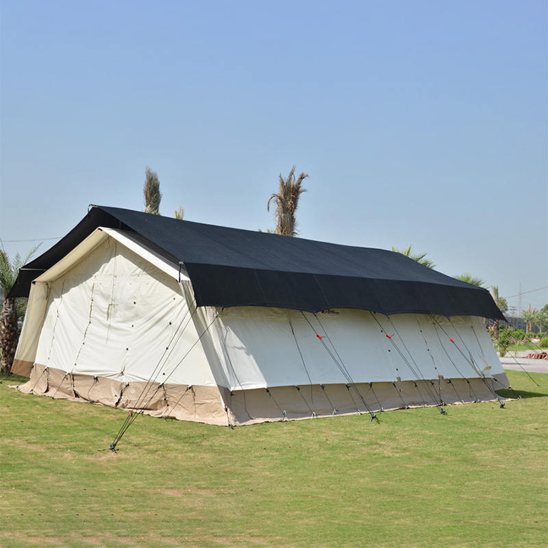 Cort de bază pentru cort multifuncțional, standard MSF/ICRC/IFRC, de 45 m², folosit pentru școală, birou, clinică