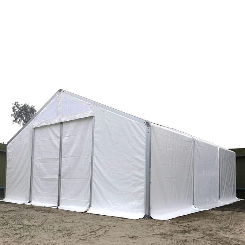 Unități mobile de depozitare pentru cort (MSU) standard IFRC/ICRC/WFP/IOM, ignifugă, rezistentă la UV, 10 x 24 m