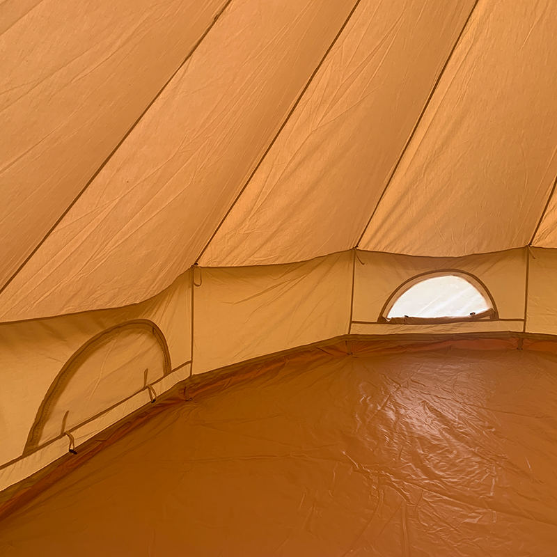 Cort clopot din pânză de 4 m pentru 4 persoane pentru camping în familie