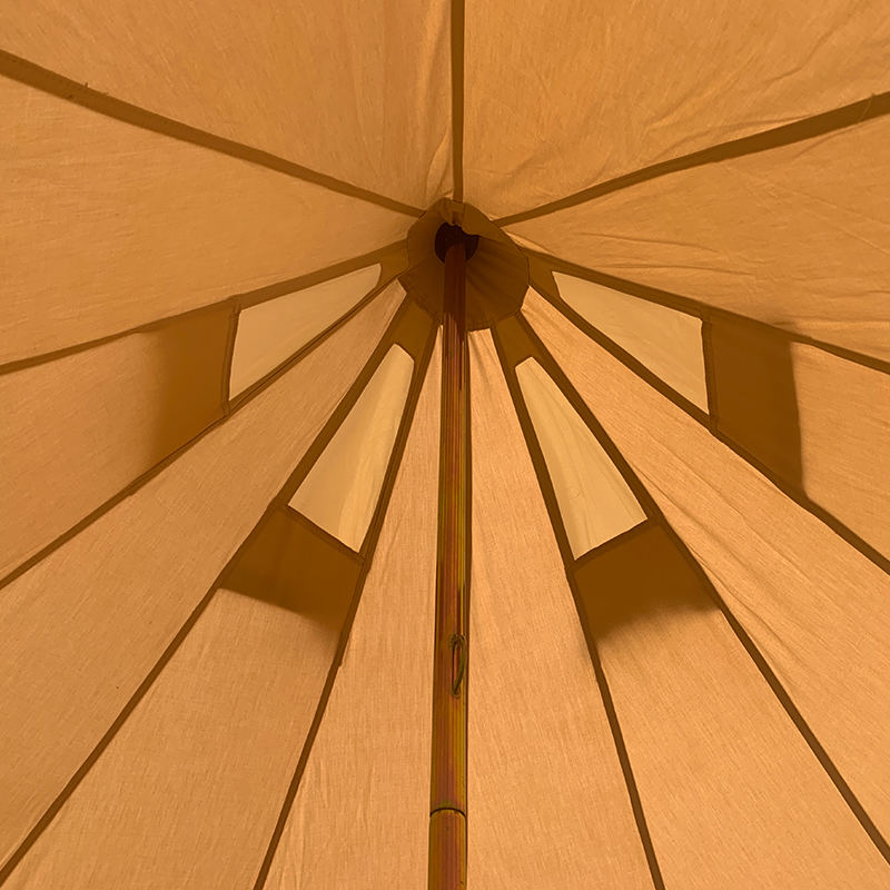 Cort clopot din pânză de 4 m pentru 4 persoane pentru camping în familie