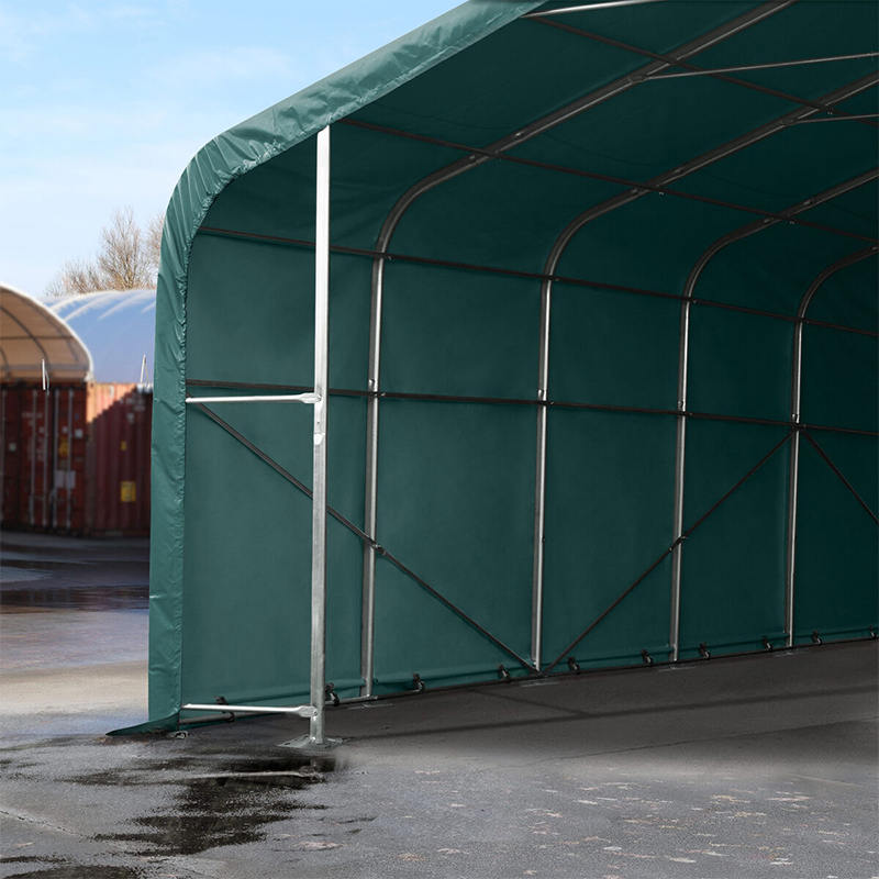 6X6 2,6 m înălțime laterală, cadru din oțel complet galvanizat, cort pentru depozit temporar