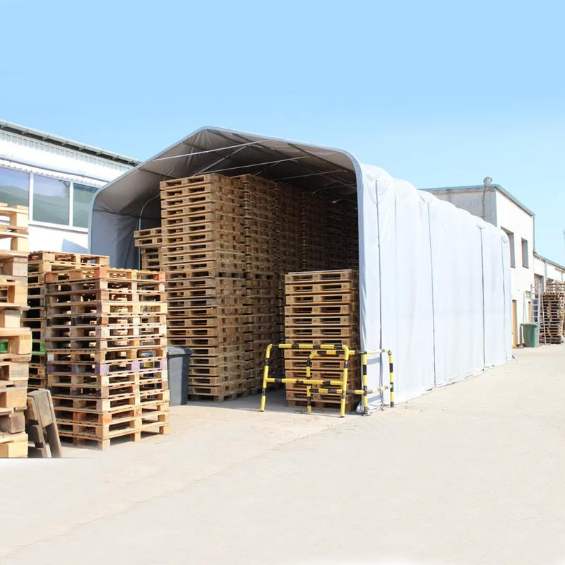 8X12 4m Înălțime laterală rezistentă la UV Cort Depozit Adăpost solar