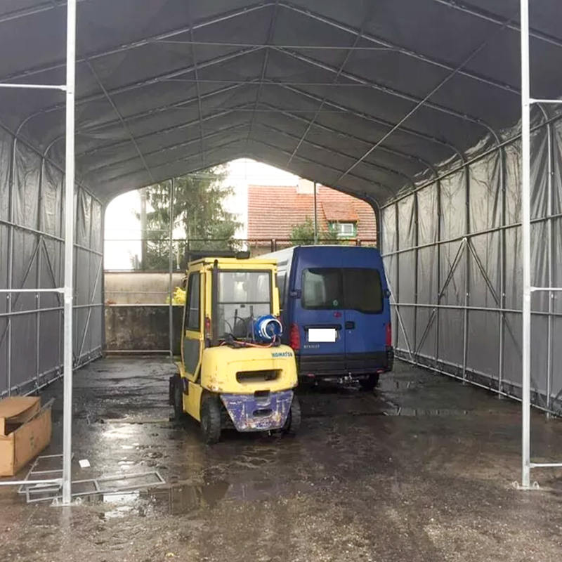 8X12 4m Înălțime laterală rezistentă la UV Cort Depozit Adăpost solar