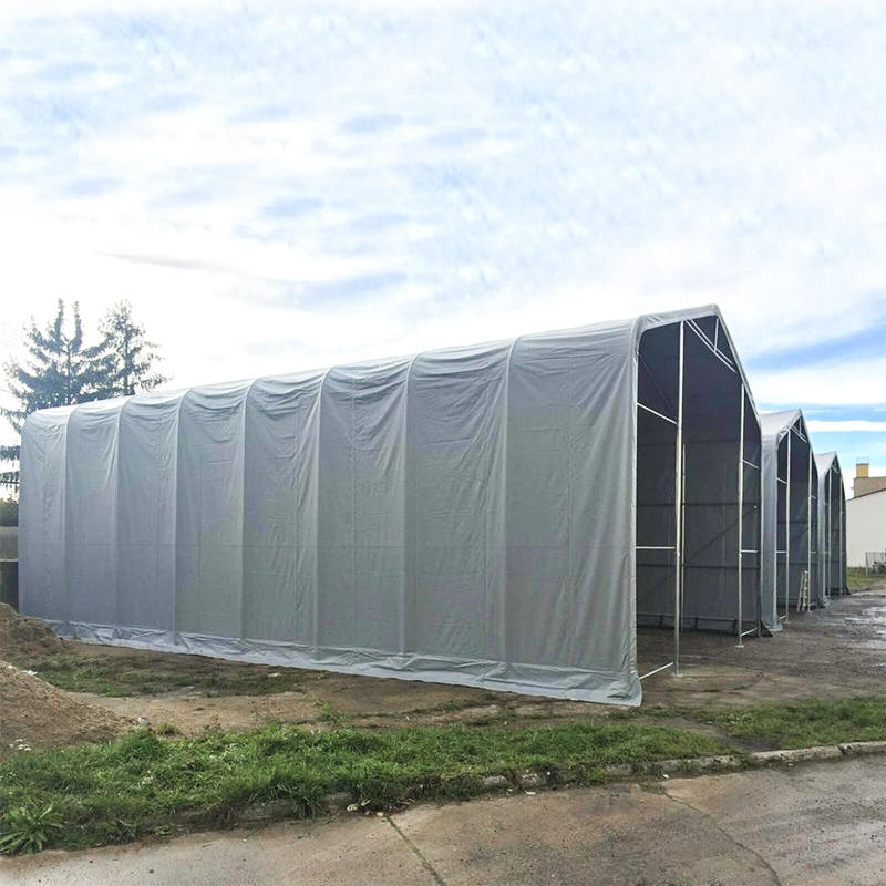 8X12 4m Înălțime laterală rezistentă la UV Cort Depozit Adăpost solar