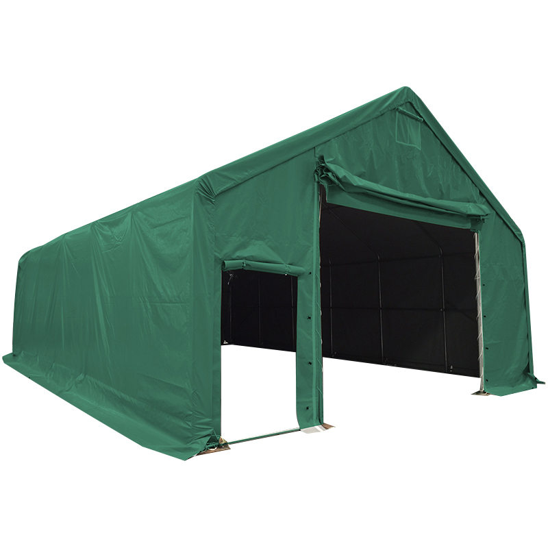 8X12m-3m PVC Depozit cort industrial mare de depozitare verde