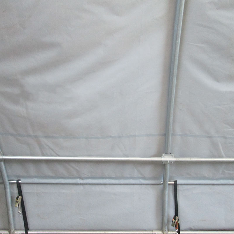 9x12m Cort de depozitare cu săgeată arcuită, hol de cort semicircular