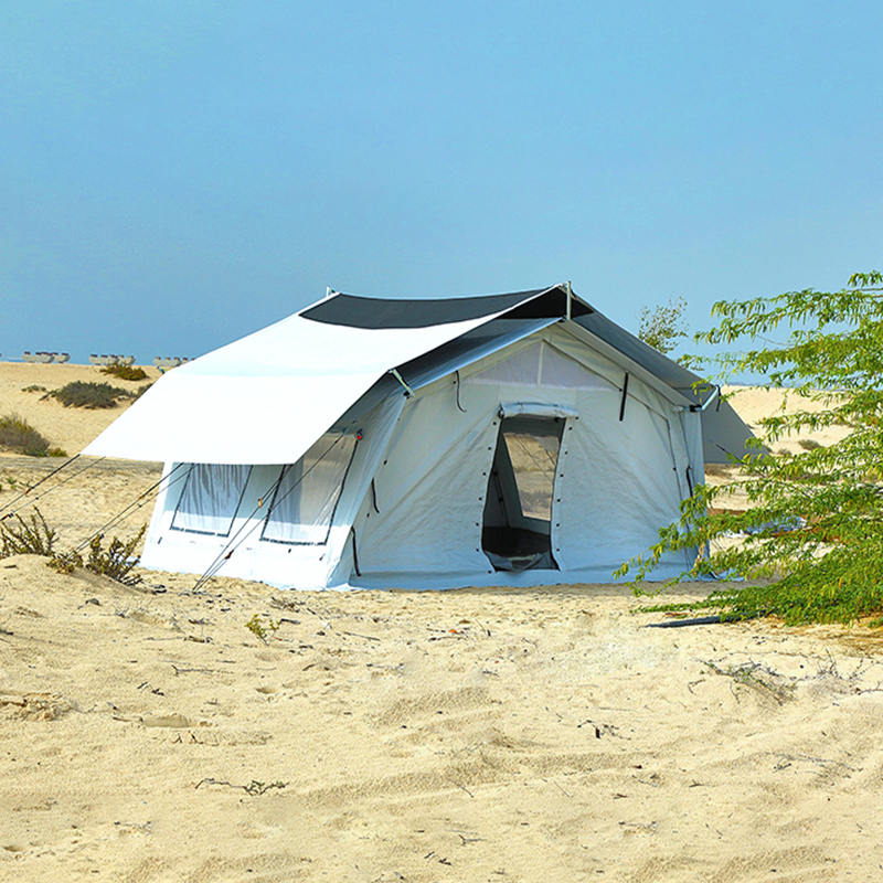 Cort pentru cort multifuncțional standard UNICEF de 24 m² cu sistem de ventilație bun