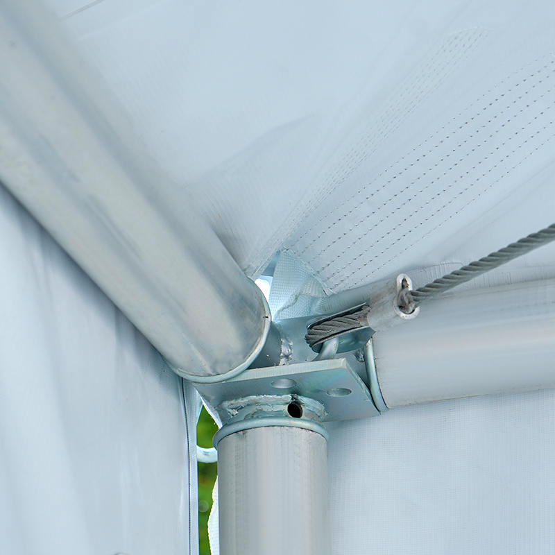 Cort de petrecere din PVC cu vârf înalt din aluminiu de 20