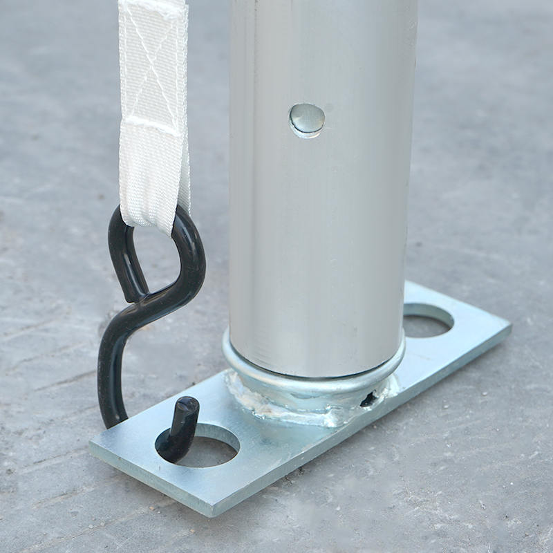 Cort de petrecere din PVC cu vârf înalt din aluminiu de 20