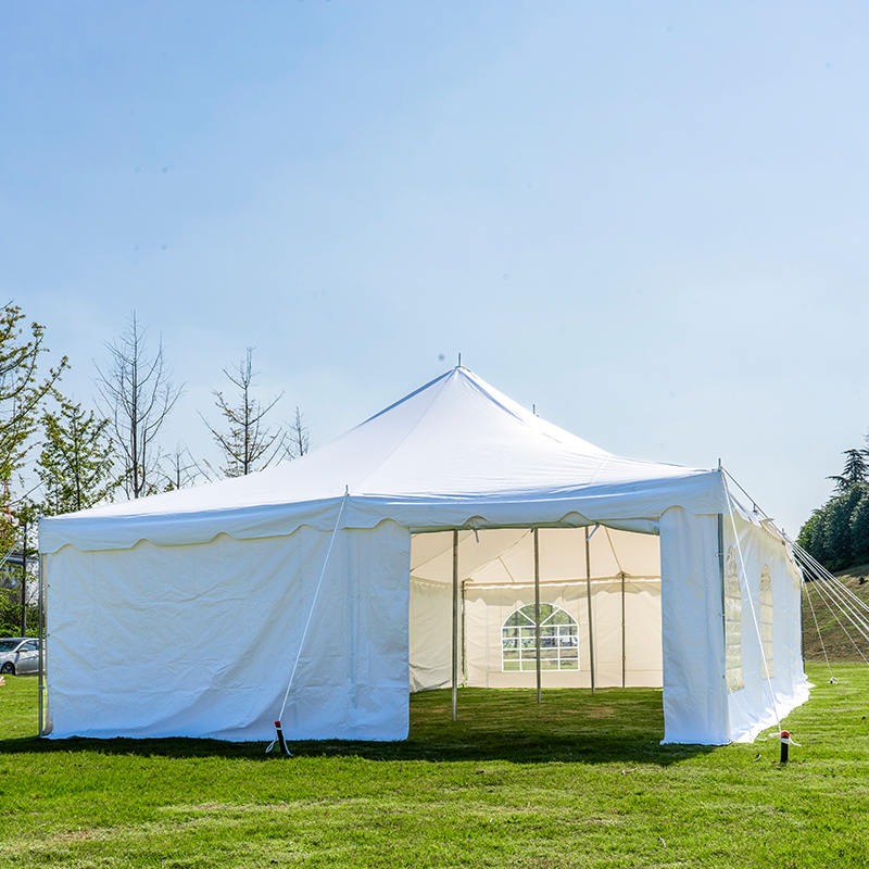 Cort cu baldachin din PVC de 20