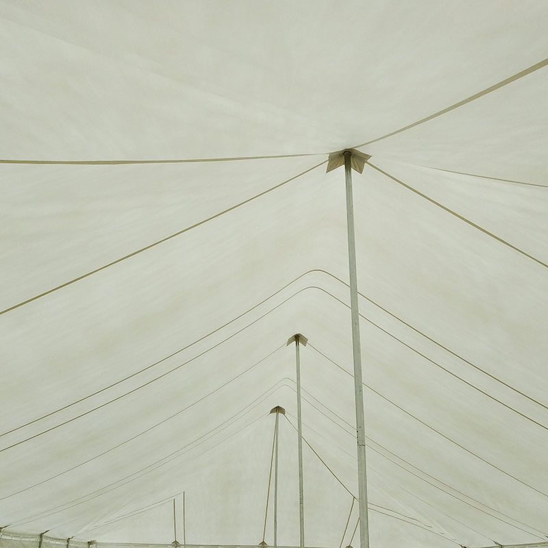 Cort tradițional din PVC pentru stâlp pentru evenimente, 7x12m, cu ferestre