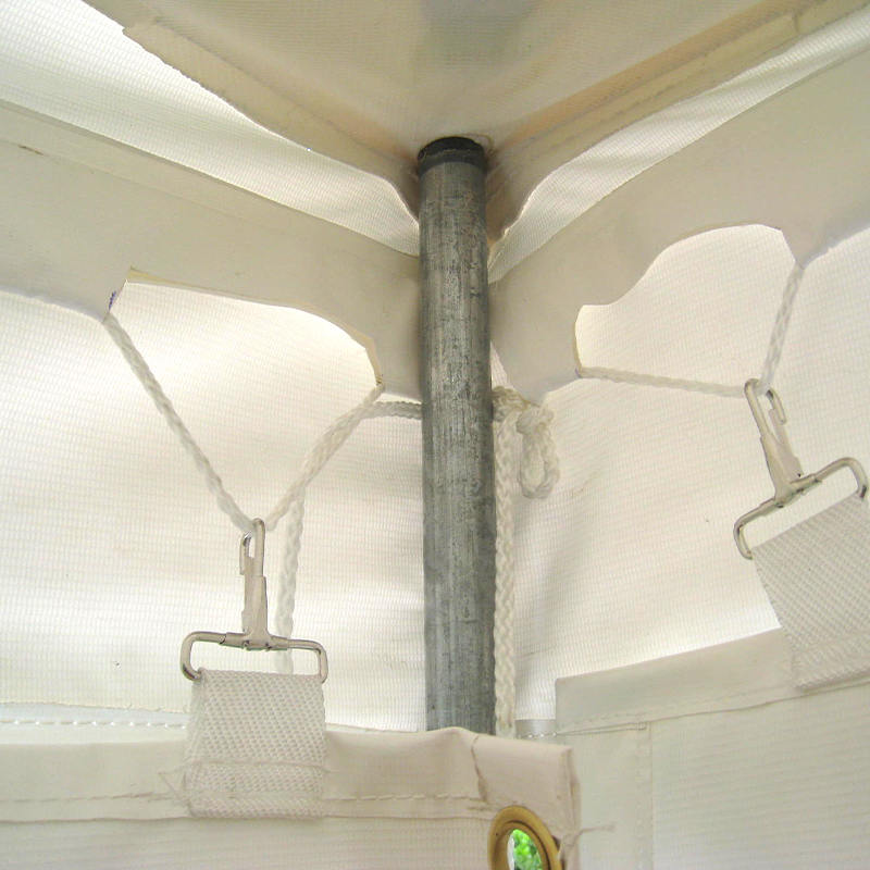 Cort tradițional din PVC pentru stâlp pentru evenimente, 7x12m, cu ferestre