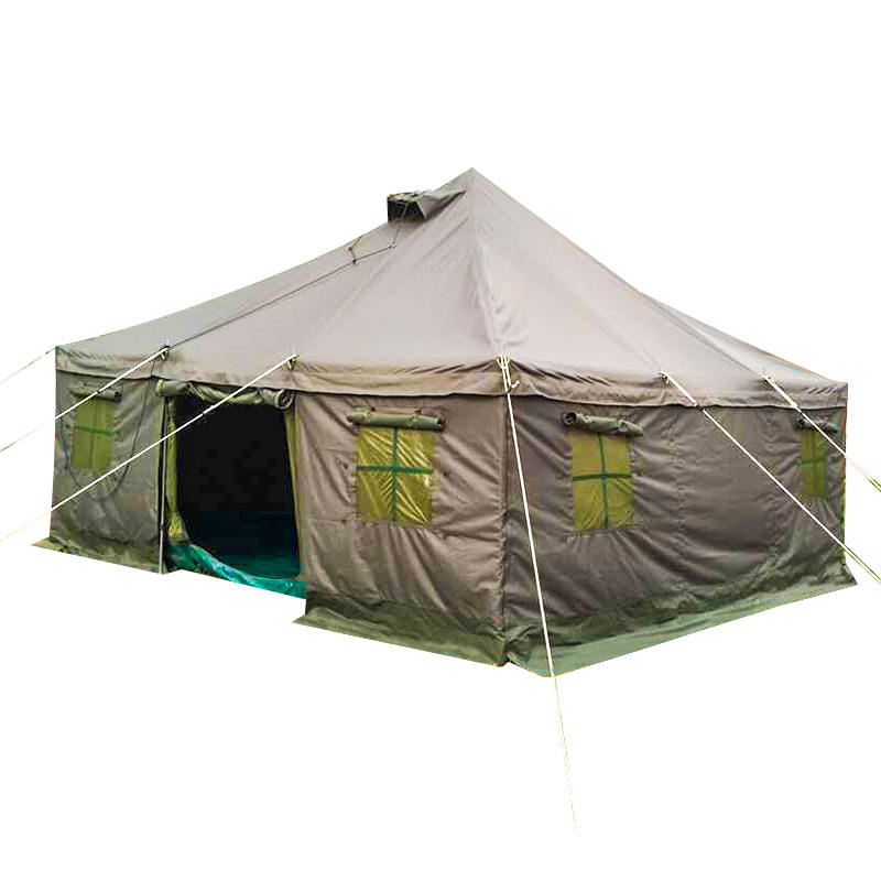 Cort cu stâlp militar de 4,8x4,8m - tip tropical