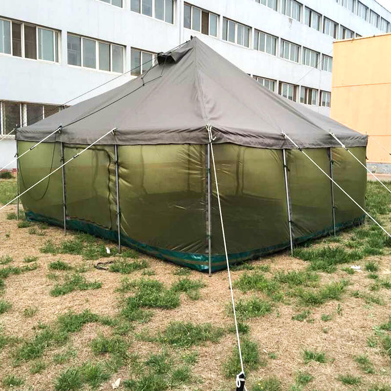Cort cu stâlp militar de 4,8x4,8m - tip tropical