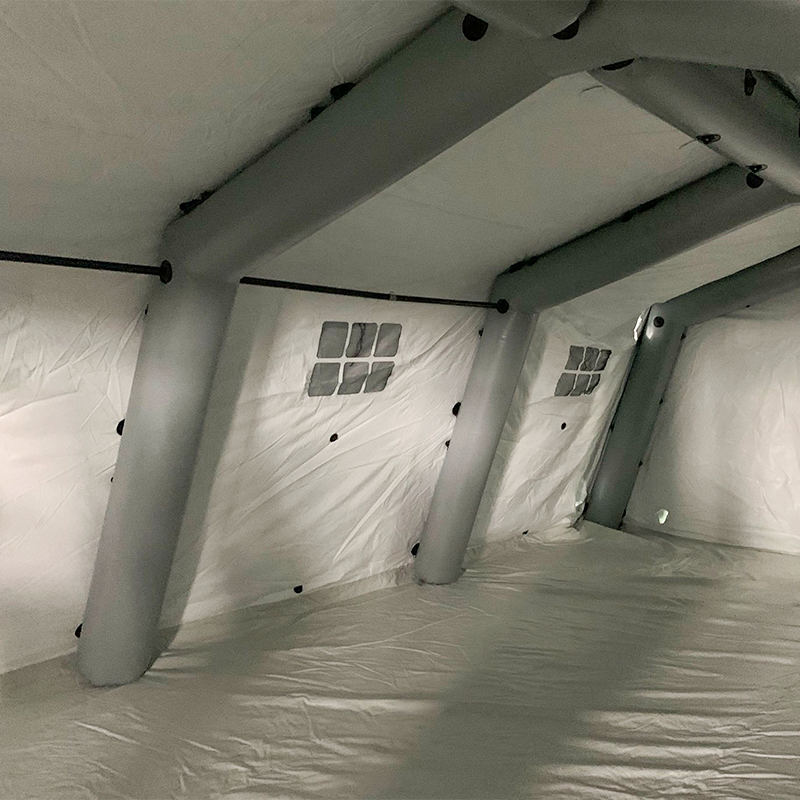 Cort gonflabil multifuncțional, cu desfășurare medie rapidă, de joasă presiune, 5,6x7,55 m