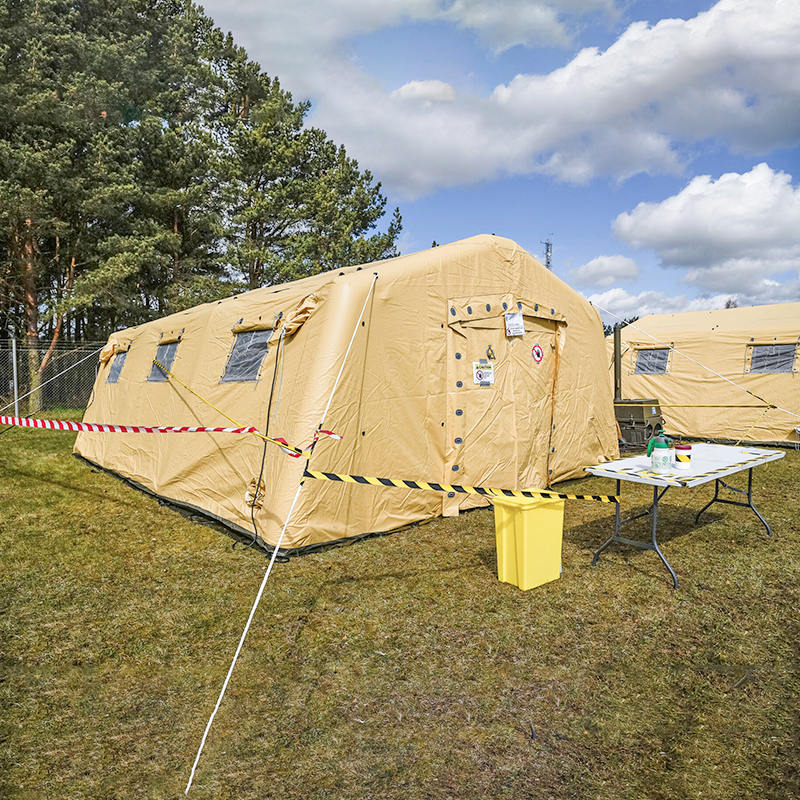 Cort gonflabil multifuncțional, cu desfășurare medie rapidă, de joasă presiune, 5,6x7,55 m