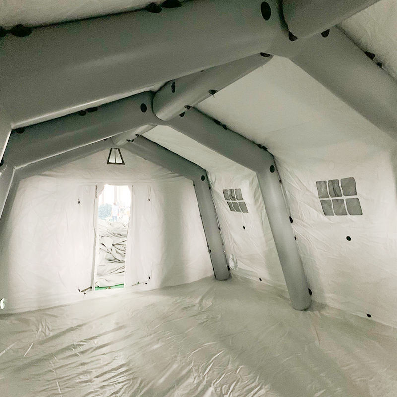 Cort gonflabil multifuncțional, cu desfășurare medie rapidă, de joasă presiune, 5,6x7,55 m