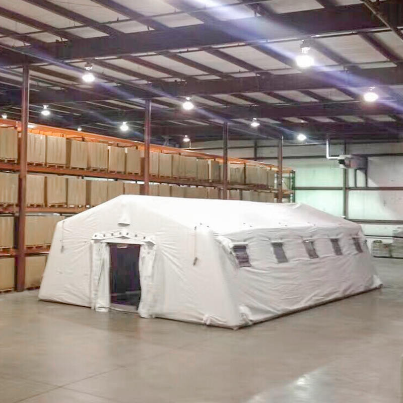 Cort multifuncțional mare, gonflabil, cu desfășurare rapidă, etanș la aer, cu presiune joasă, 5,6 x 12,35 m