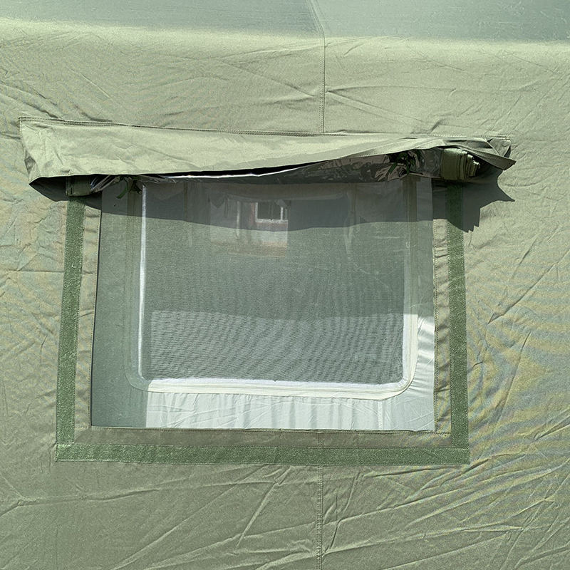 Cort gonflabil de 30 m² pentru comanda militară cu desfășurare rapidă