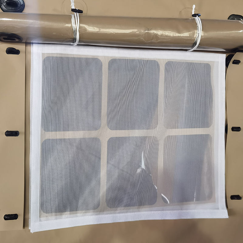 Cort gonflabil multifuncțional cu desfășurare rapidă de 42 m²