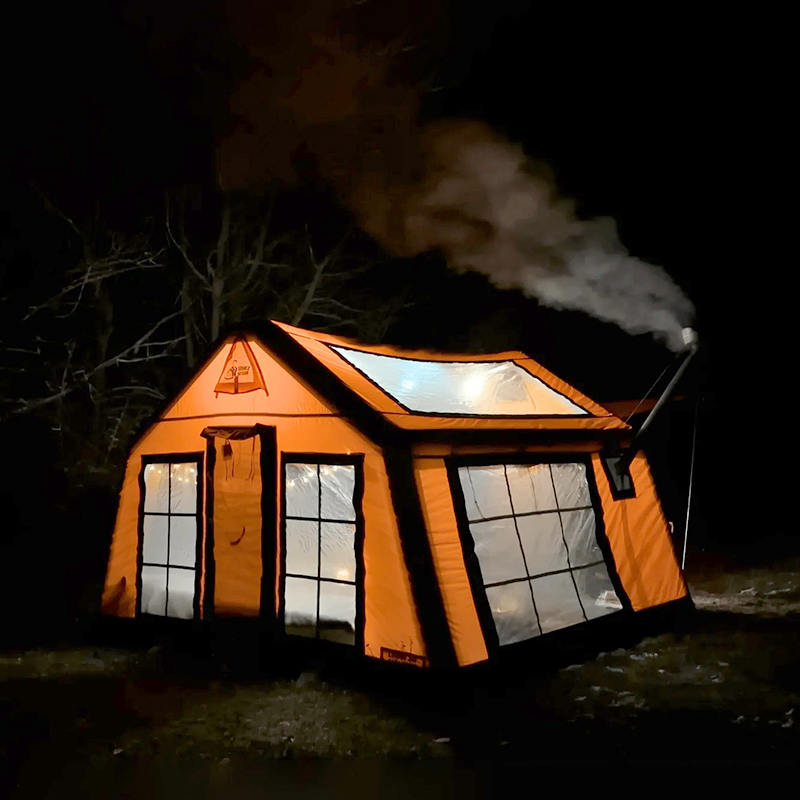 Cort de camping gonflabil Panorama pentru 8-10 persoane