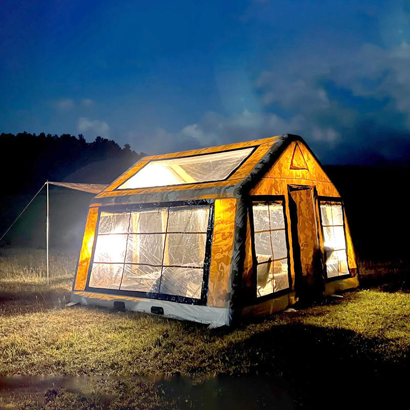 Cort de camping gonflabil Panorama pentru 8-10 persoane