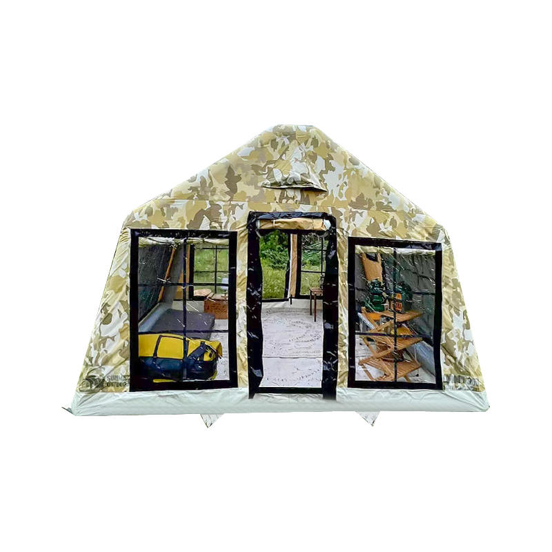 Cort de camping gonflabil Panorama pentru 8-10 persoane