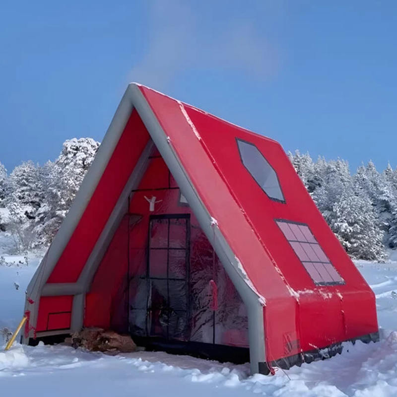 Cort de aer gonflabil impermeabil pentru patru anotimpuri pentru 8-10 persoane pentru camping