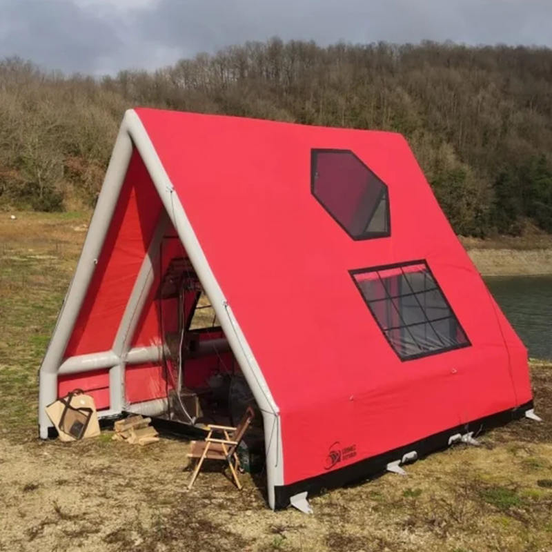 Cort de aer gonflabil impermeabil pentru patru anotimpuri pentru 8-10 persoane pentru camping