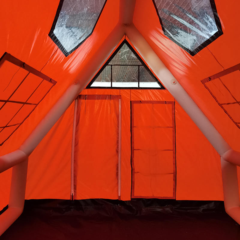 Cort de aer gonflabil impermeabil pentru patru anotimpuri pentru 8-10 persoane pentru camping