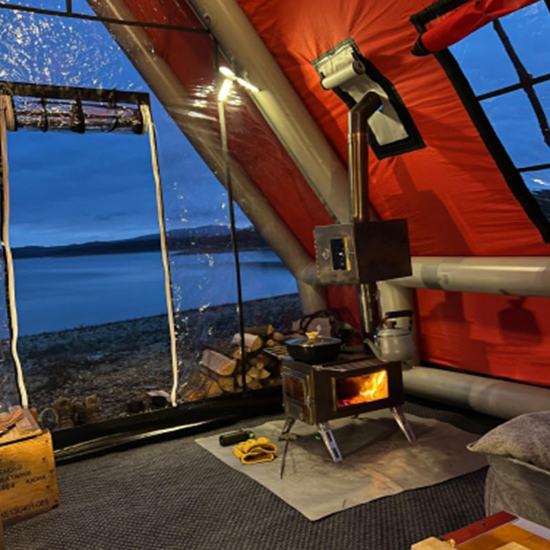 Cort de aer gonflabil impermeabil pentru patru anotimpuri pentru 8-10 persoane pentru camping